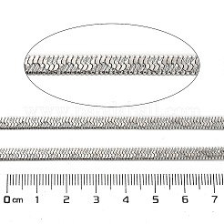 304ステンレススチールヘリンボーンチェーン  ハンダ付け  ステンレス鋼色  4x0.8mm&nbsp;CHS-A016-35B-P01