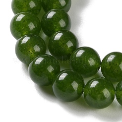 Dyed Natural White Jade Imittation Chinese Jade/Taiwan Jade Round Beads Strands&nbsp;GSR063-8MM