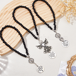 3Pcs Alloy Angel Pendant Decoration&nbsp;HJEW-WH00128