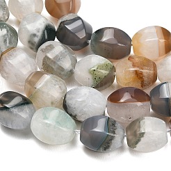 天然石瑪瑙ビーズ連売り  ランタン  15~19.5x14~17x12.5~15.5mm  穴：1.2~1.8mm  約24個/連  16.14''（41センチメートル）&nbsp;GG-L001-G01-03A