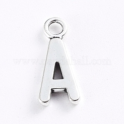 合金のチベット風チャーム  26文字  アンティークシルバー  16x4~10x2mm  穴：2mm  26個/セット&nbsp;YS-TAC0001-06AS