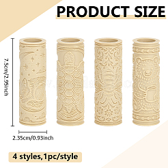 4Pcs 4 Styles Plastic Rolling Pin&nbsp;AJEW-ME0002-93