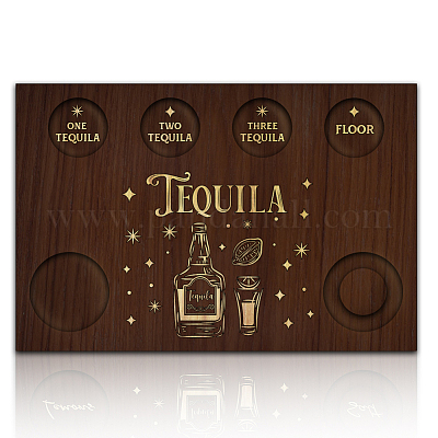 Wood Shot Glasses Tray&nbsp;AJEW-WH0423-004-1