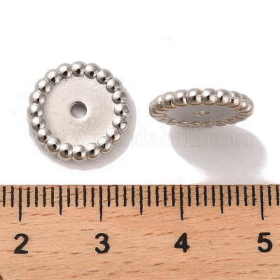 CCBプラスチックビーズ  フラットラウンド  プラチナ  13mm  穴：1.9mm&nbsp;CCB-U001-21A-P-1