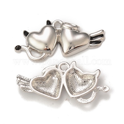 Rack Plating Alloy Enamel Pendants&nbsp;PALLOY-P291-08P-01-1