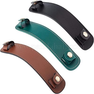 Wholesale 3Pcs Colors Cowhide Leather Bag Strap Covers