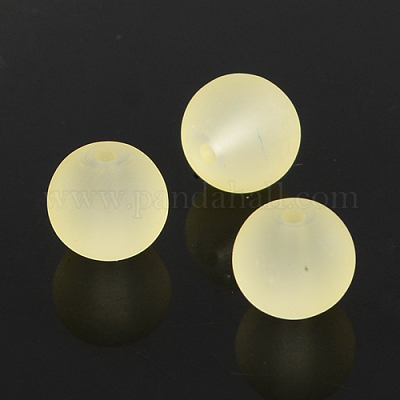 Baking Paint Transparent Glass Bead Strands&nbsp;GLAA-S031-10mm-23-1