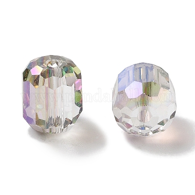 Electroplate Column Glass Beads&nbsp;EGLA-A043-02-HR01-1