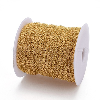 Brass Cable Chains&nbsp;CHC024Y-G-1