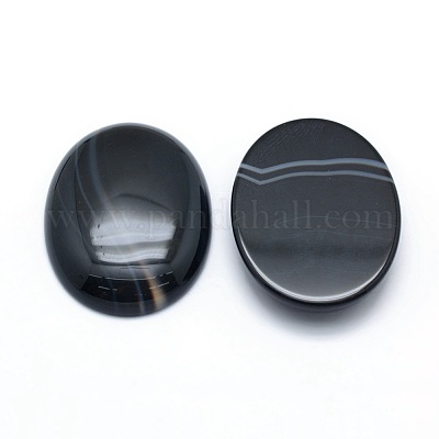 Natural Banded Agate Cabochons&nbsp;G-P393-I10-1