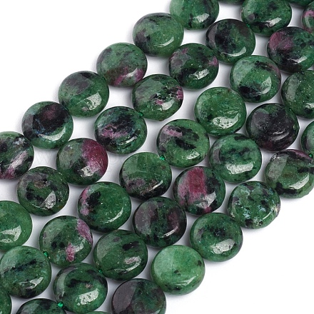 Natural Ruby in Zoisite Beads Strands G-L505-10-10mm-1
