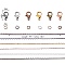 Brass Cable Chains, Soldered, with Spool, Flat Oval, Mixed Color, 2.2x1.9x0.3mm, Fit for 0.6x4mm Jump Rings, , 6 colors, 3m/color, 18m/set