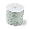 Nylon Braided Threads, Chinese Knotting Cords for Jewelry Making Macrame Craft, Aquamarine, 0.8mm, about 49.21 yards(45m)/roll