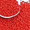 Baking Paint Glass Seed Beads, Round Hole, Peanut, Red, 3.5x6x3.5mm, Hole: 0.9mm, about 3750pcs/pound