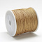 Nylon Braided Cord, Chinese Knotting Cord for Jewelry Making Macrame Craft, Dark Goldenrod, 0.8mm, about 109.36 yards(100m)/roll