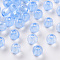 Transparent Acrylic Beads, Round, Cornflower Blue, 6x5mm, Hole: 1.8mm, about 4400pcs/500g