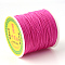 Braided Nylon Thread, Chinese Knotting Cord for Beading Jewelry Making Macrame Craft, Camellia, 0.8mm, about 100yards/roll