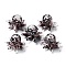 Handmade Bumpy Lampwork Beads Strands, Octopus, Black, 15x25x13~14mm, Hole: 1.4mm
