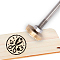 Stamping Embossing Soldering Brass with Stamp, for Cake/Wood, Scissor Pattern, 30mm
