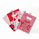 プリントプラスチックバッグ  長方形  レッド  25x20cm&nbsp;PE-T003-20x25cm-06-2