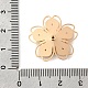 真鍮製ビーズキャップ  花  ゴールドカラー  24.5x24.5x3mm  穴：1mm&nbsp;KK-C167-03D-G-3