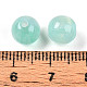 樹脂ビーズ  ラウンド  ツートン  アクアマリン  8mm  穴：2mm&nbsp;RESI-YW0004-28A-02-3