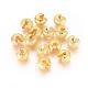 Brass Crimp Beads Covers&nbsp;KK-G016-G-NF-1