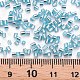 ガラス竹ビーズ  銀並ぶ  空色  1.8~2.2x1.8~2mm  穴：0.8~0.9mm  約15000個/ポンド&nbsp;SEED-S032-08A-23-4