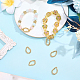 6Pcs Brass Spring Gate Clasps&nbsp;FIND-SC0020-67D-4