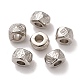 CCBプラスチックビーズ  十字模様の柱  プラチナ  8x6mm  穴：3.8mm&nbsp;CCB-U001-32P-1