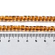 ガラスビーズ連売り  多面カット  キューブ  ダークチソウ  4~5x4~5x4~5mm  穴：1mm  98~100個/連  40~43cm&nbsp;GLAA-R041-4x4mm-12-2