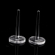 Plastic Flat Round Stud Earring Findings&nbsp;KY-P007-N01-2