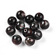 樹脂ビーズ  ラウンド  ツートン  ダークスレートグレー  8mm  穴：2mm&nbsp;RESI-YW0004-28A-09-1