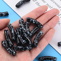 Opaque Spray Painted Acrylic Beads&nbsp;LS-MACR-S372-002F-B01