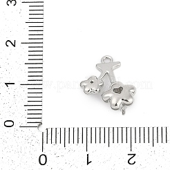 Brass Micro Pave Cubic Zirconia Pendants&nbsp;LS-ZIRC-P122-03C-P