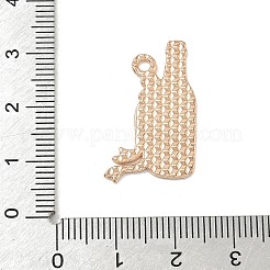 感謝祭の合金エナメルペンダント  赤ワイン  25.5x16x1mm  穴：2mm&nbsp;ENAM-I077-01KCG-07