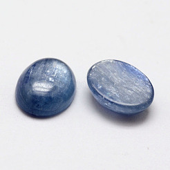 楕円形の天然藍晶石/シアン石/ジステンカボション  10x8x3~4mm&nbsp;X-G-O147-01C