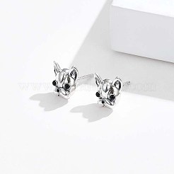 Anti-Tarnish Rhodium Plated 925 Sterling Silver Stud Earrings&nbsp;STER-BB72117