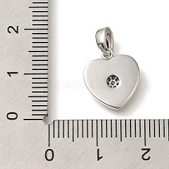 Brass Micro Pave Cubic Zirconia and Shell Pendants&nbsp;KK-K388-77P-02