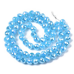 Electroplate Glass Beads Strands&nbsp;EGLA-Q125-008