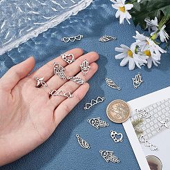 24Pcs 6 Style 201 Stainless Steel Links Connectors&nbsp;STAS-FH0001-49