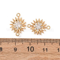 Brass Pave Cubic Zirconia Links&nbsp;KK-T082-11G-05