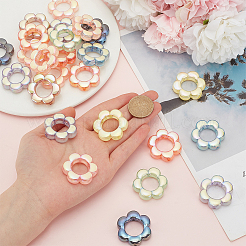30Pcs Transparent Acrylic with Enamel Beads&nbsp;MACR-SP0001-04