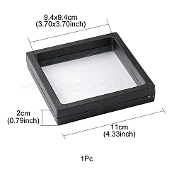 Square Transparent PE Thin Film Suspension Jewelry Display Box&nbsp;CON-YW0001-37