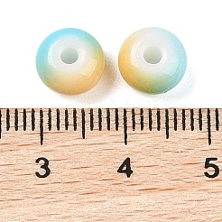 Opaque Spray Painted Glass Beads&nbsp;X1-GLAA-G118-01