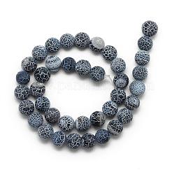 Natural Weathered Agate Bead Strands&nbsp;G-S237-8mm-05