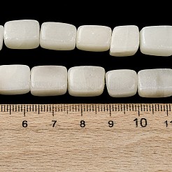 天然な白アフリカオパールビーズ連売り  直方体の  12~13x8~10x8~10mm  穴：1mm  約30~31個/連  14.76''（37.5cm）〜14.96''（38cm）&nbsp;G-D098-D04-02