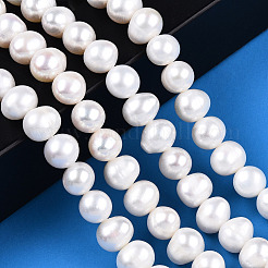Natural Cultured Freshwater Pearl Beads Strands&nbsp;PEAR-N013-08F