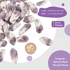 Raw Rough Natural Amethyst Beads&nbsp;G-WH0016-34