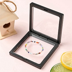 Square Transparent PE Thin Film Suspension Jewelry Display Box&nbsp;CON-YW0001-37